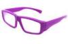 Purple Plastic Diffraction Glasses Use 0.35mm Thickness Lens