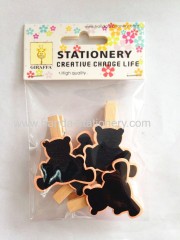 creative bear shape little blackboard