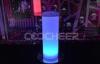 Ployethylene Waterproof Rechargeable Led Light Glass Top Table with RGB light