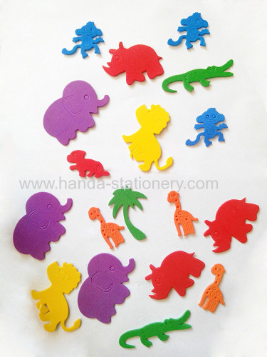 hot sell and lovely animal EVA Foam Sticker glitter letter alphabet 