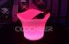 Glowing Acrylic Ice Bucket Rechargeable Ice Bucket Led Plastic Bucket For Ice Cream