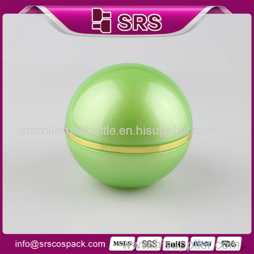 SRS thinner wall ball shape mask packaging 50G acrylic cream jar