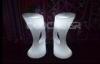 Light Up Indoor Nightclub LED Bar Stools Plastic LED small Stool Seat