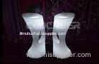 Light Up Indoor Nightclub LED Bar Stools Plastic LED small Stool Seat