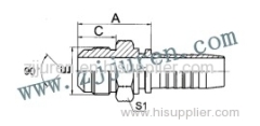 SAE High pressure carbon steel fitting 17811 by CNC machine