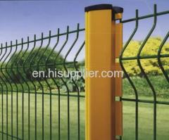 3D curved vinyl coated garden security fence