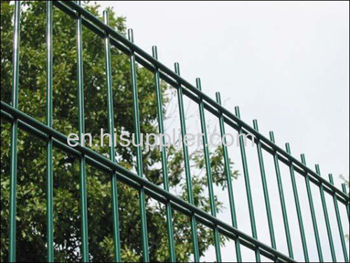 PVC coated double wire mesh fencing manufacture
