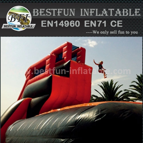 Inflatable bungee airbag trampoline park bouncer airbag for sale