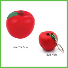 PU Fruit Apple Stress Ball and Stress keychain