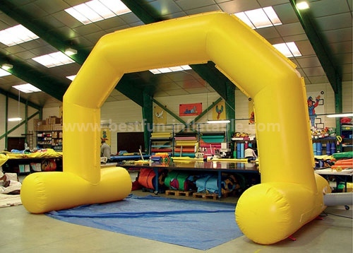 Custom inflatable PVC start and finish line angle arch