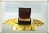 24k Engrave Gold foil playing card 87mm * 57mm for business gifts
