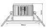 High Efficiency 5W / 450 Lumen / AC85 - 265V / 120 Degree Aluminum LED Ceiling Lamp