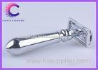 Chrome Stainless + zinc alloy Double Edged Safety Razor for Barber shop