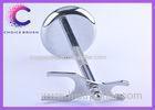 Double Edge straight razor and brush stand chrome holder for men