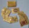 OEM 500 euro 24K Gold Playing Cards durable plastic in inner layer