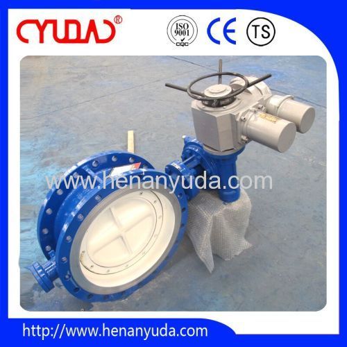 Triple offset metal seal electric butterfly valve