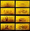 Engrave Gold Banknote , Double Logo 99.9 PURE BILL 24 Kara Bank Note