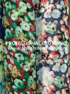 75D printed 100% polyester chiffon New flower OEM