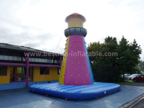 Durable PVC tarpaulin Climbing inflatabe pharos wall