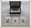 Durable plastic LV Brand Custom Playing Cards with standard 52 cards