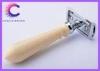 Custom Double Edged Safety Razor with ivory handle , butterfly razor sharpener