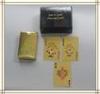 3D Christams Day Custom Gold Playing Cards gifts / business present