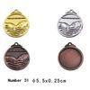 Swimming medal Blank Sport Medals , custom plated gold / silver / bronze metal medal