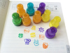 Custom kids plastic stamp set wwoden stamp