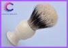 Fan shape finest badger shaving brush with faux ivory handle men's grooming tool