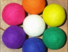 Felted wool laundry ball