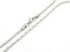 Mens 316 Stainless Steel Chains 4 Side Oval Link Necklace Fashion Silver Jewelry
