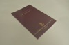 Custom 250gsm gold stamped cover softback brochure or book printing