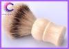 Custom Ivory handle silver tip pure bristle shaving brush for barber shop