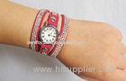 Lady Leather Wrap Around Wrist Watch Handmade Water Resistant Gift Watch