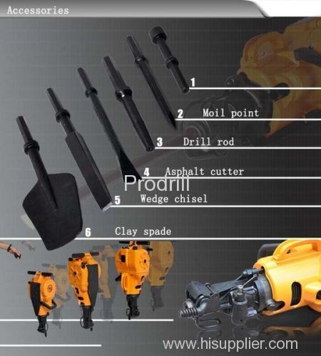 Gasoline Rock Drill for Rock Drilling