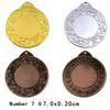 NBA Game Blank Sport Medals With Ribbon , Gold Plated Colorful Medals