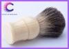 22mm Cosmetic faux ivory shaving brush with black bristle badger hair