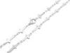 Womens 4.5mm Stainless Steel Chains Jewelry With Mini Cross Chain By The Foot