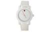 OEM White Unisex Leather Wrist Watch 1 ATM Waterproof analogue Watch