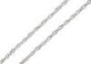 Double Oval Ring Link 925 Sterling Silver Rope Chain Bracelet For Women