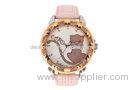 Leisure Leather Wristband Watch Custom Ladies Quartz Analog Watches