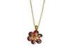 18K Gold Plated Girls 925 Sterling Silver Necklace Flower Charm Pendant Chain