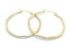 Fashion 316 Stainless Steel Earrings Hoop Clip , Twisted Gold Bamboo Earring