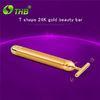 Portable Handle 24K Gold Beauty Bar Massager Machine for lady Face