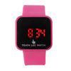 Pink Silicone LED Watch