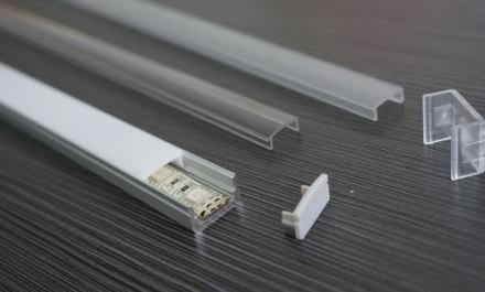 8mm recessed aluminum LED profile