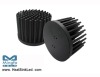 Aluminum Pin Fin LED Heat Sink Φ110mm for Xicato