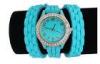 Girls Silicone Wristband Watch OEM 1 ATM Wrap Around Wrist Watch