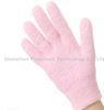 Pink Color Feather Yarn Gel Spa Gloves For Dry Hands With Natural Essential Oils