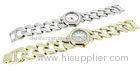 Lady Waterproof Quartz Watch Custom Japan Movt Watches With Chain Bracelet